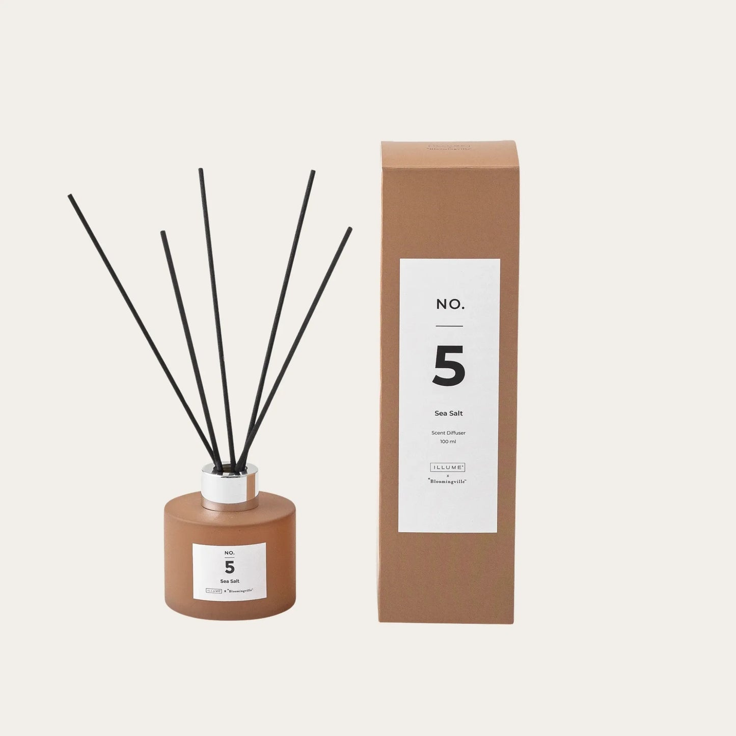 NO.5-Sea Salt Scent Diffuser,Brown, Scent Liquid