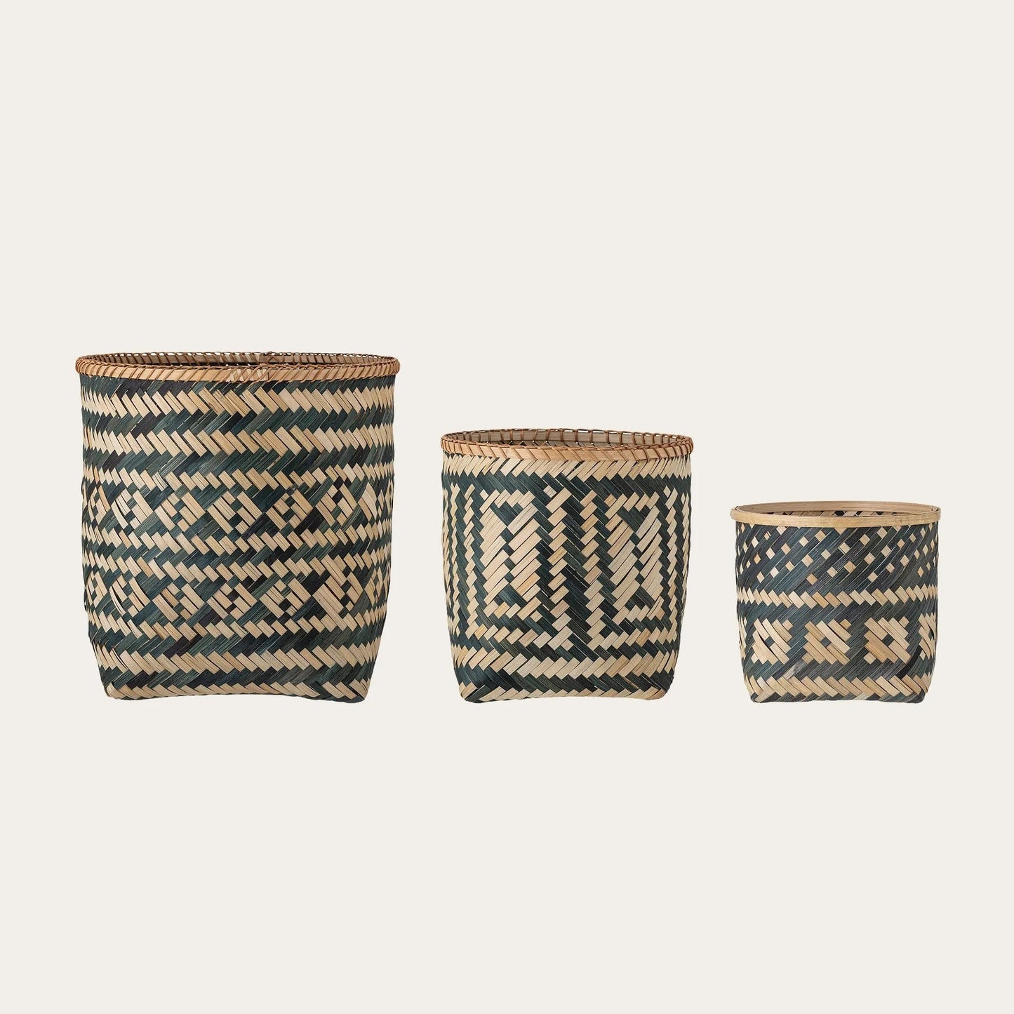 Jomo Basket, Black, Bamboo