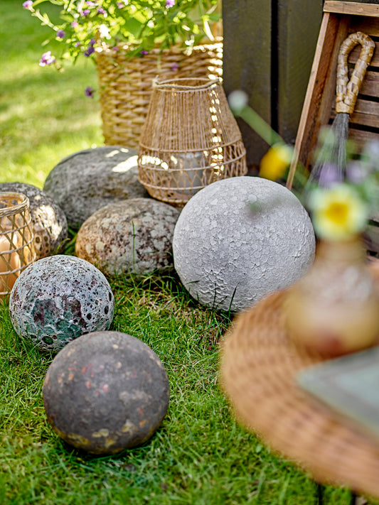 Ramona Lantern w/Glass, Nature, Jute