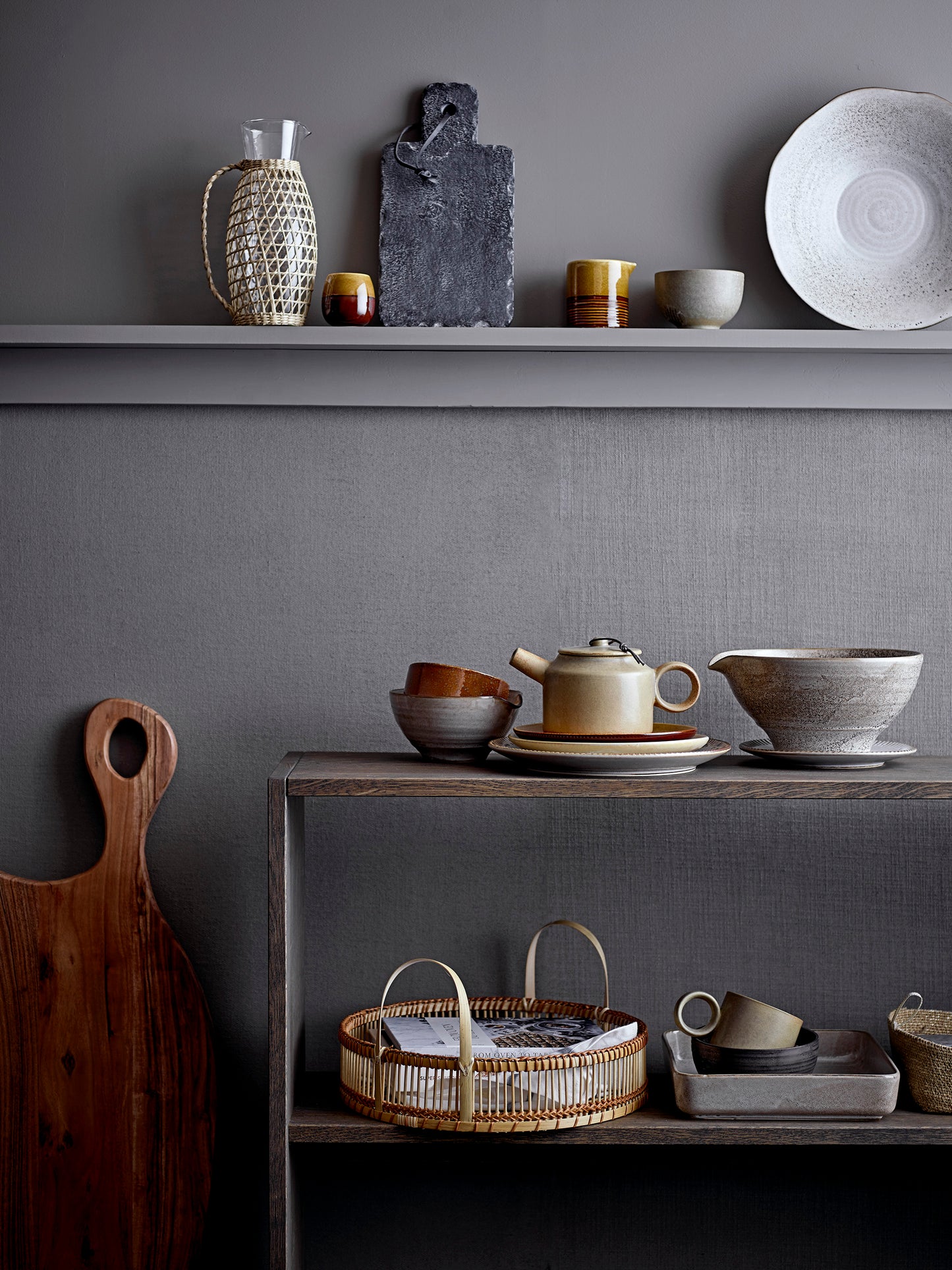 Salle Serving Tray, Nature, Bamboo