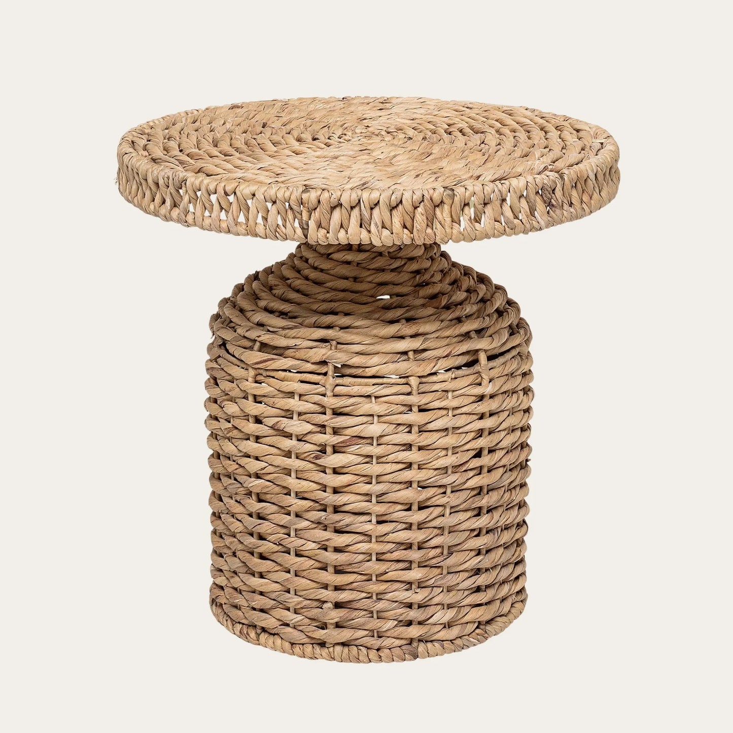 Camo Side Table, Nature, Water Hyacinth