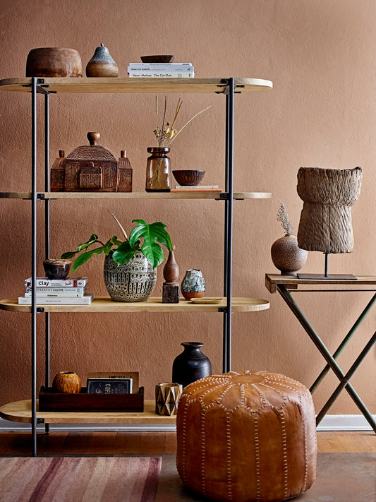 Barin Box w/Lid, Brown, Mango