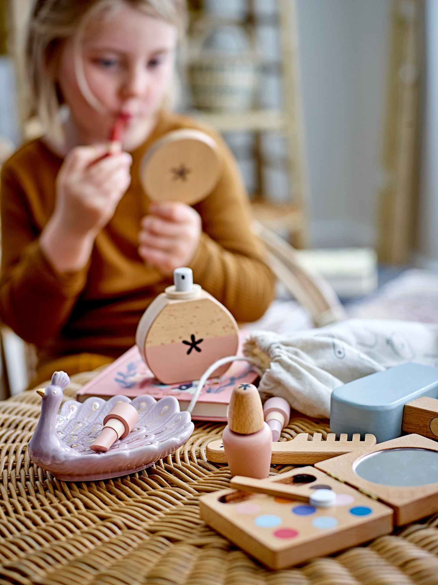 Daisy Toy Make-up set, Rose, Beech