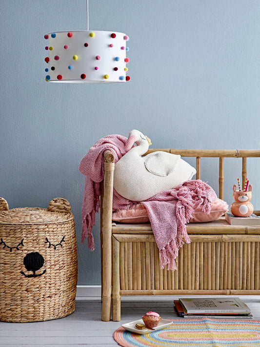 Dolma Basket w/Lid, Nature, Water Hyacinth