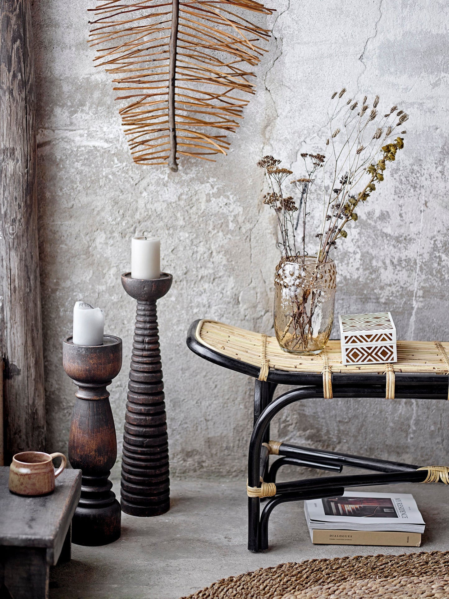 Enok Wall Decor, Brown, Blechnaceae