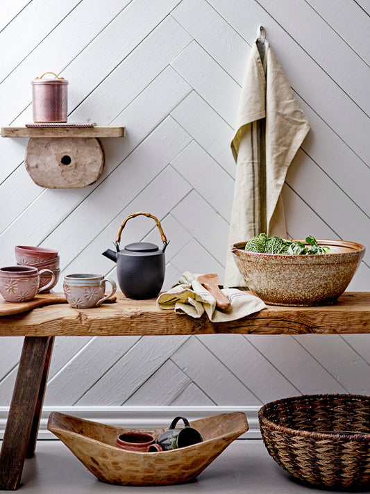 Joanna Teapot, Black, Stoneware