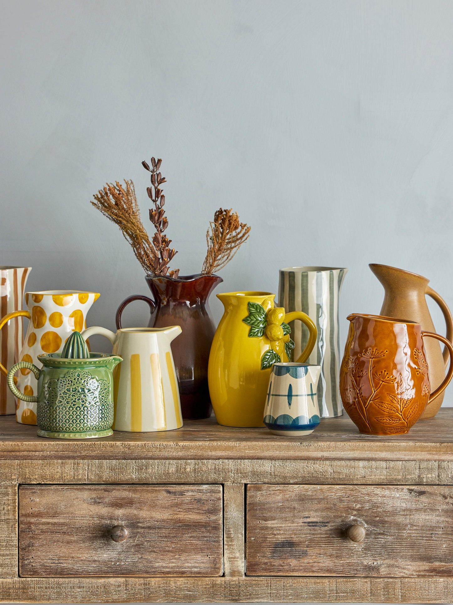 Limone Jug, Yellow, Stoneware