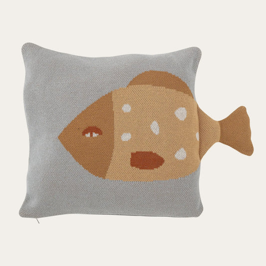 Larle Cushion, Blue, Cotton OEKO-TEX®