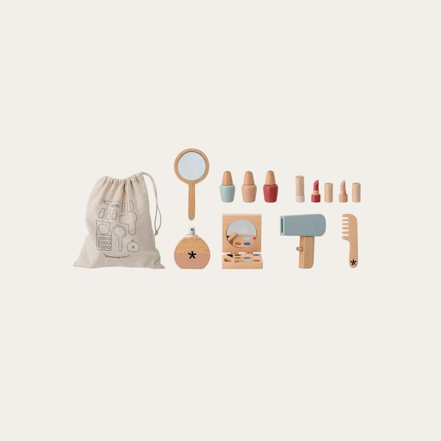 Daisy Toy Make-up set, Rose, Beech