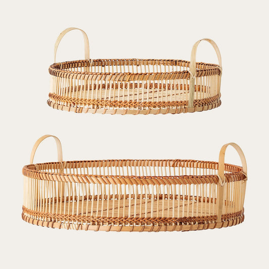 Salle Serving Tray, Nature, Bamboo