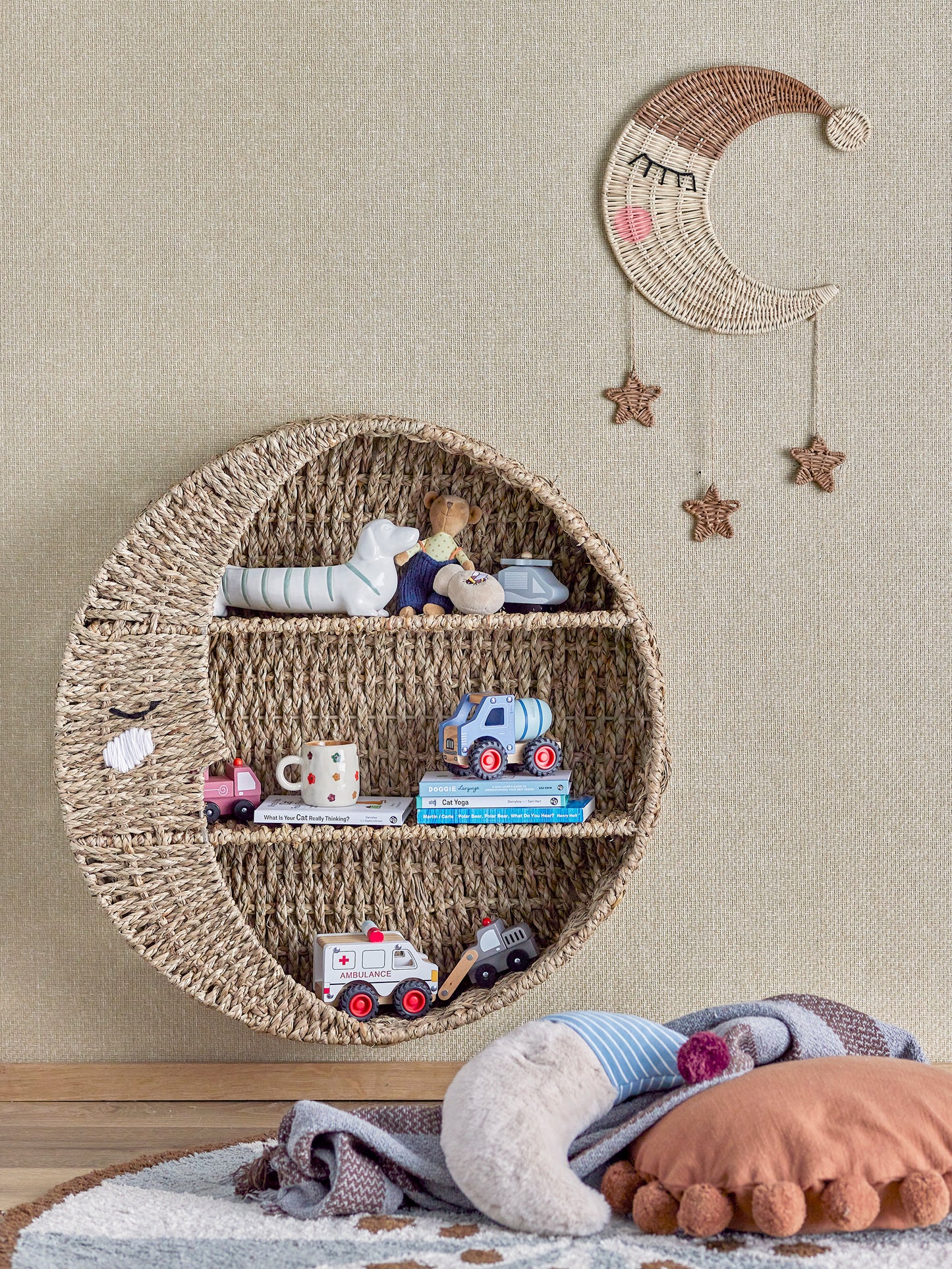 Moony Mobile, Nature, Rattan
