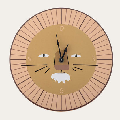 Harrison Wall Clock, Brown, MDF