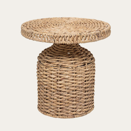 Camo Side Table, Nature, Water Hyacinth