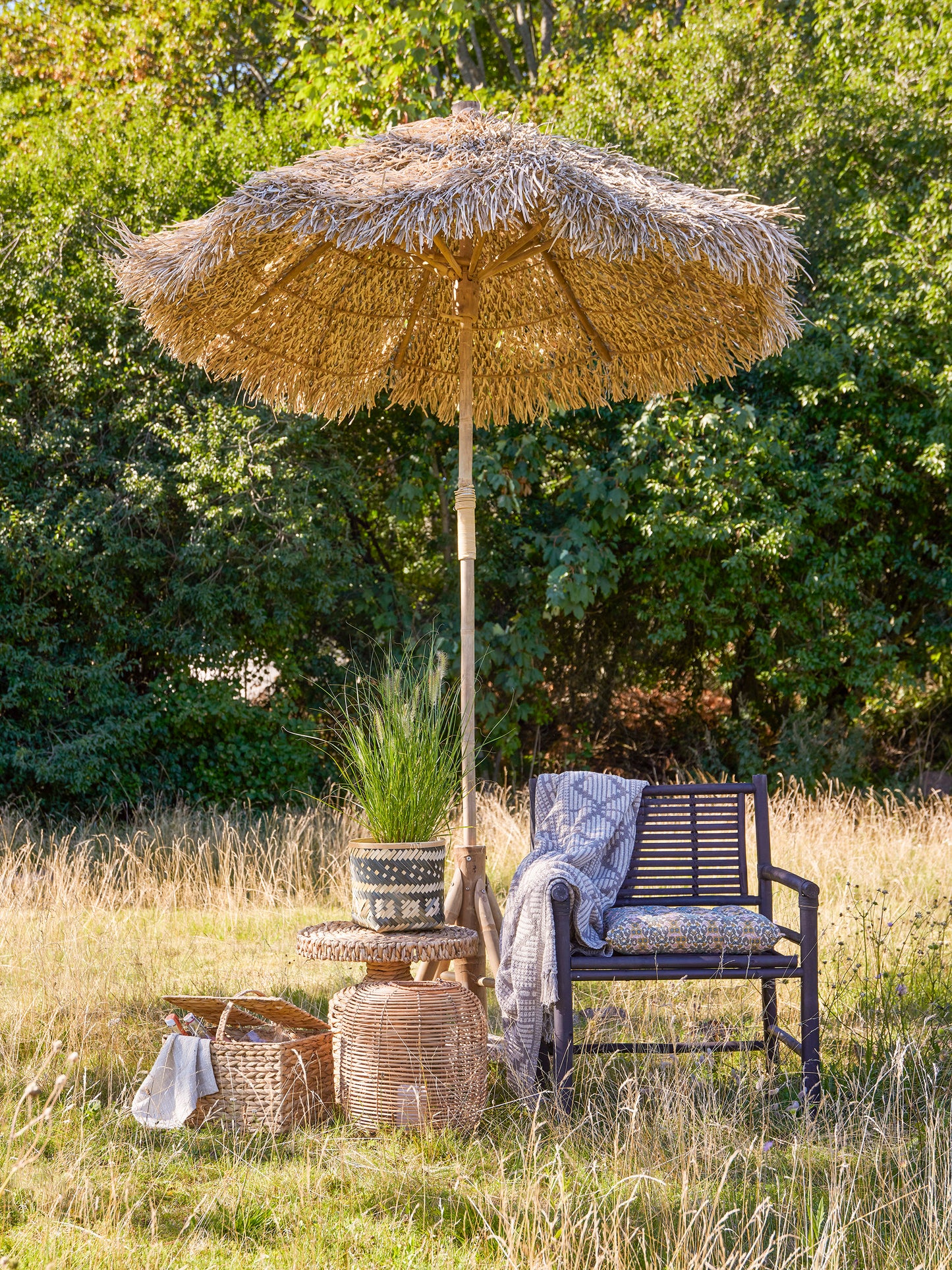 Jomo Basket, Black, Bamboo