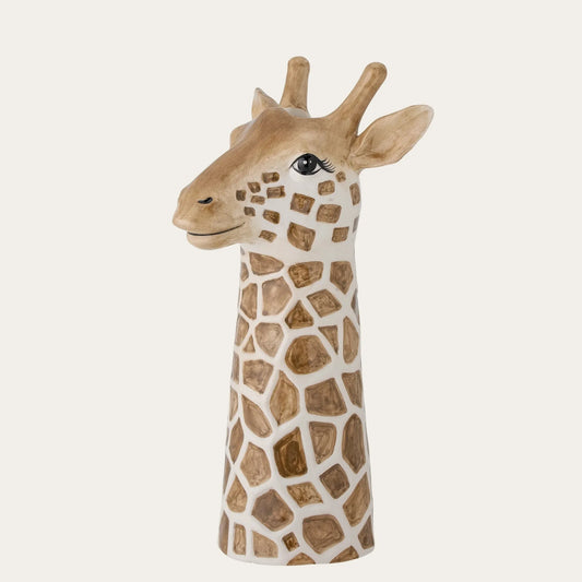 Alazar Deco Vase, Brown, Ceramic