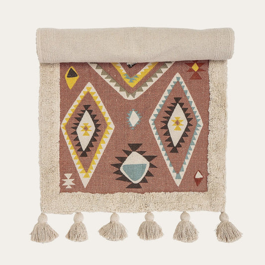 Lutz Rug, Brown, Cotton