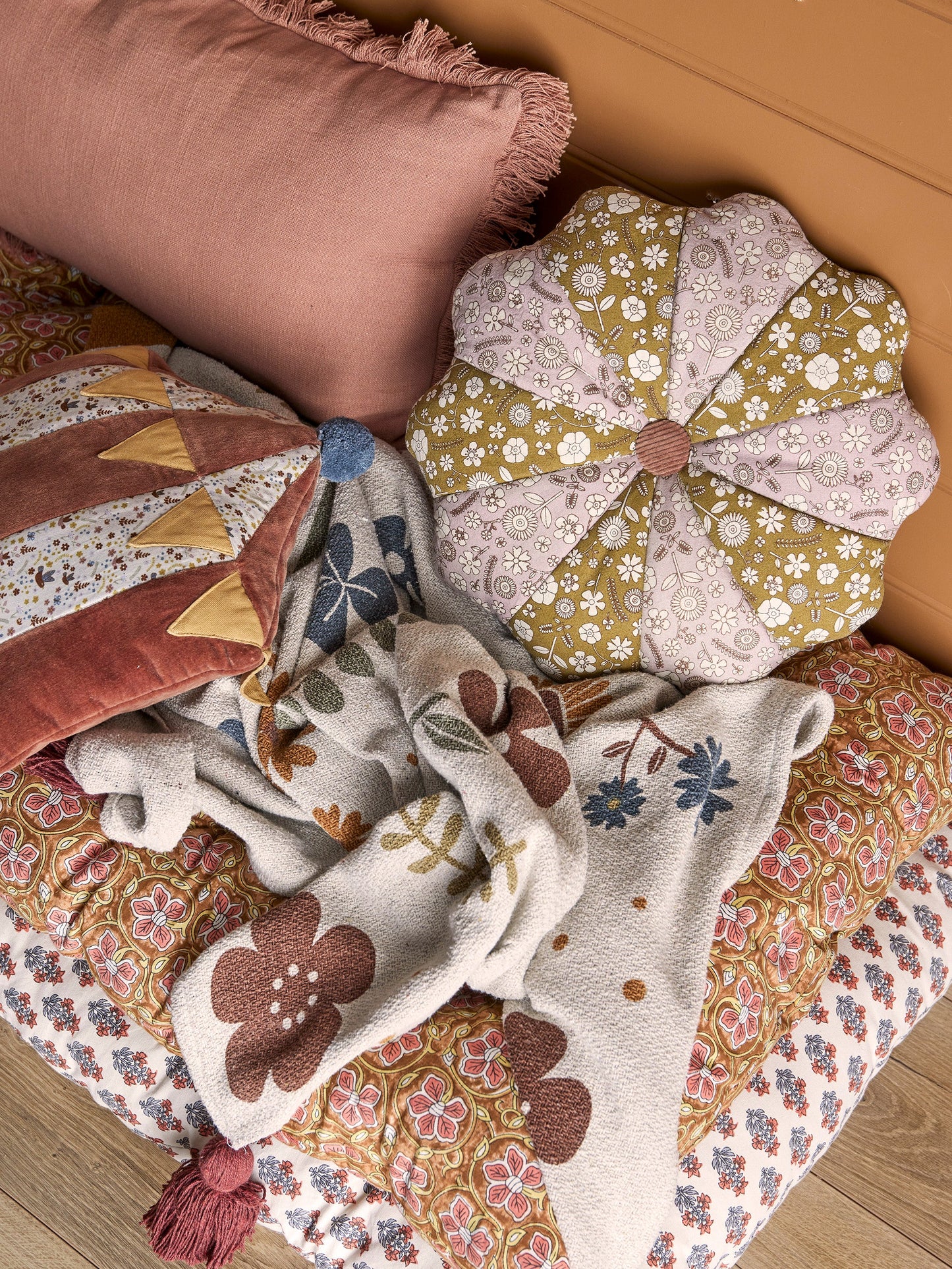 Bryn Throw, Brown, Recycled Cotton