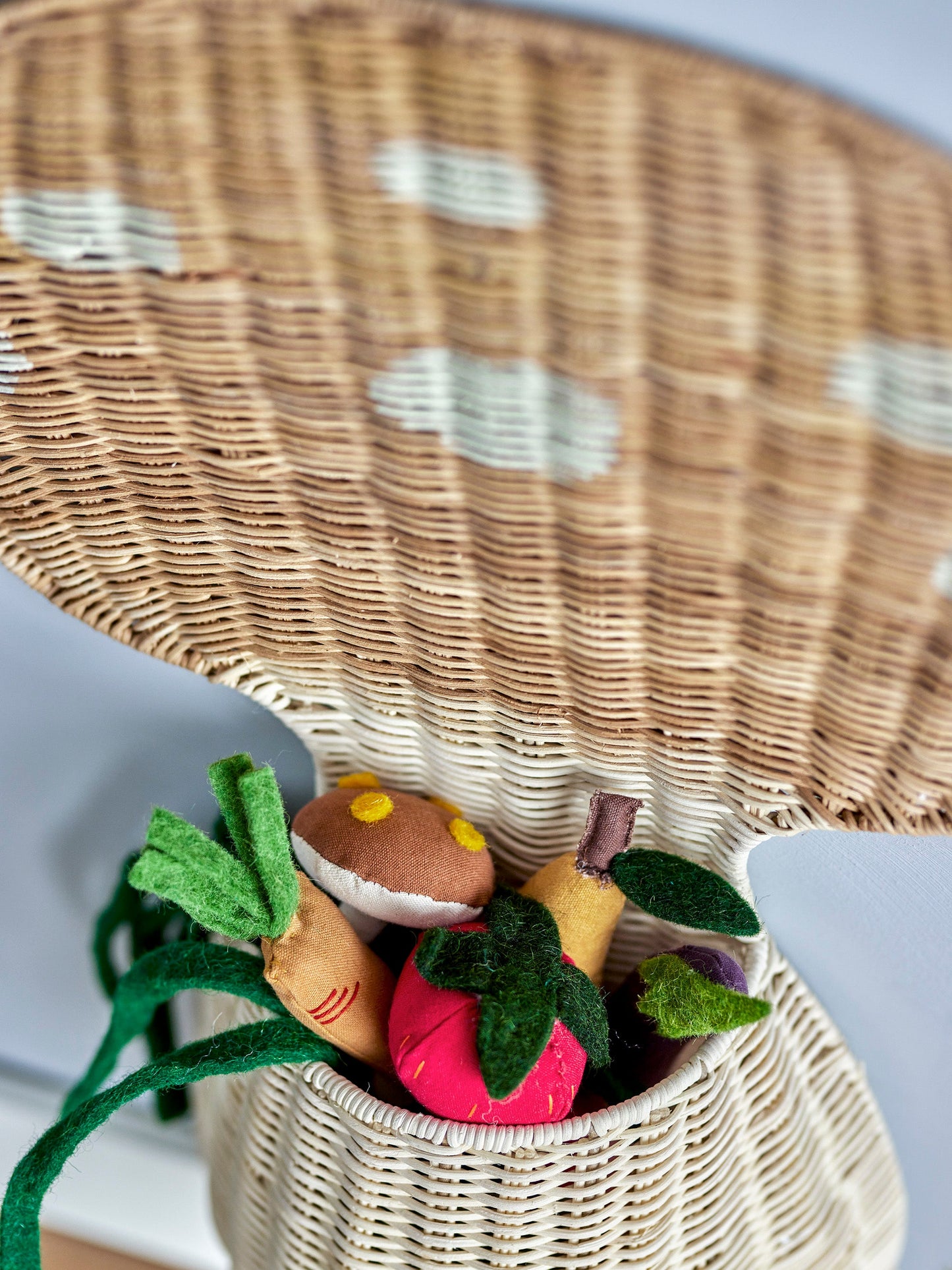 Jaspar Wall Basket, Nature, Rattan