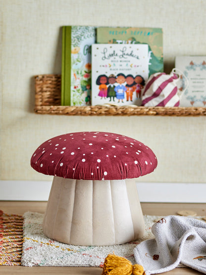 Lue Pouf, Red, Polyester