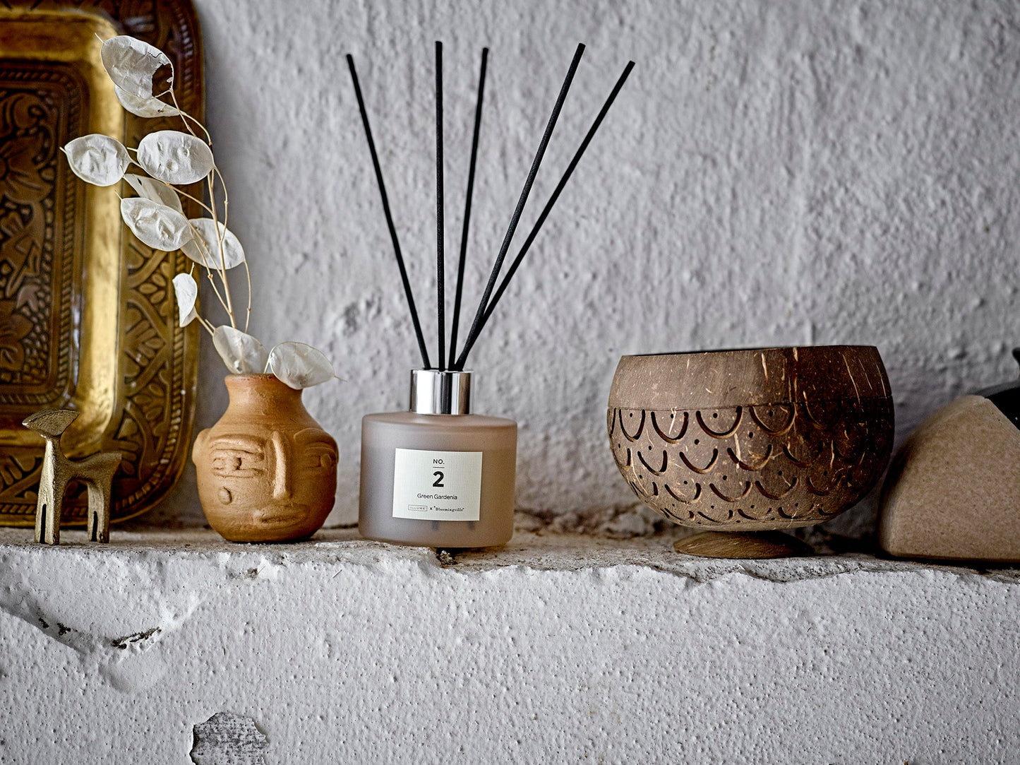 NO.2-Green Gardenia Scent Diffuser, Rose, Liquid