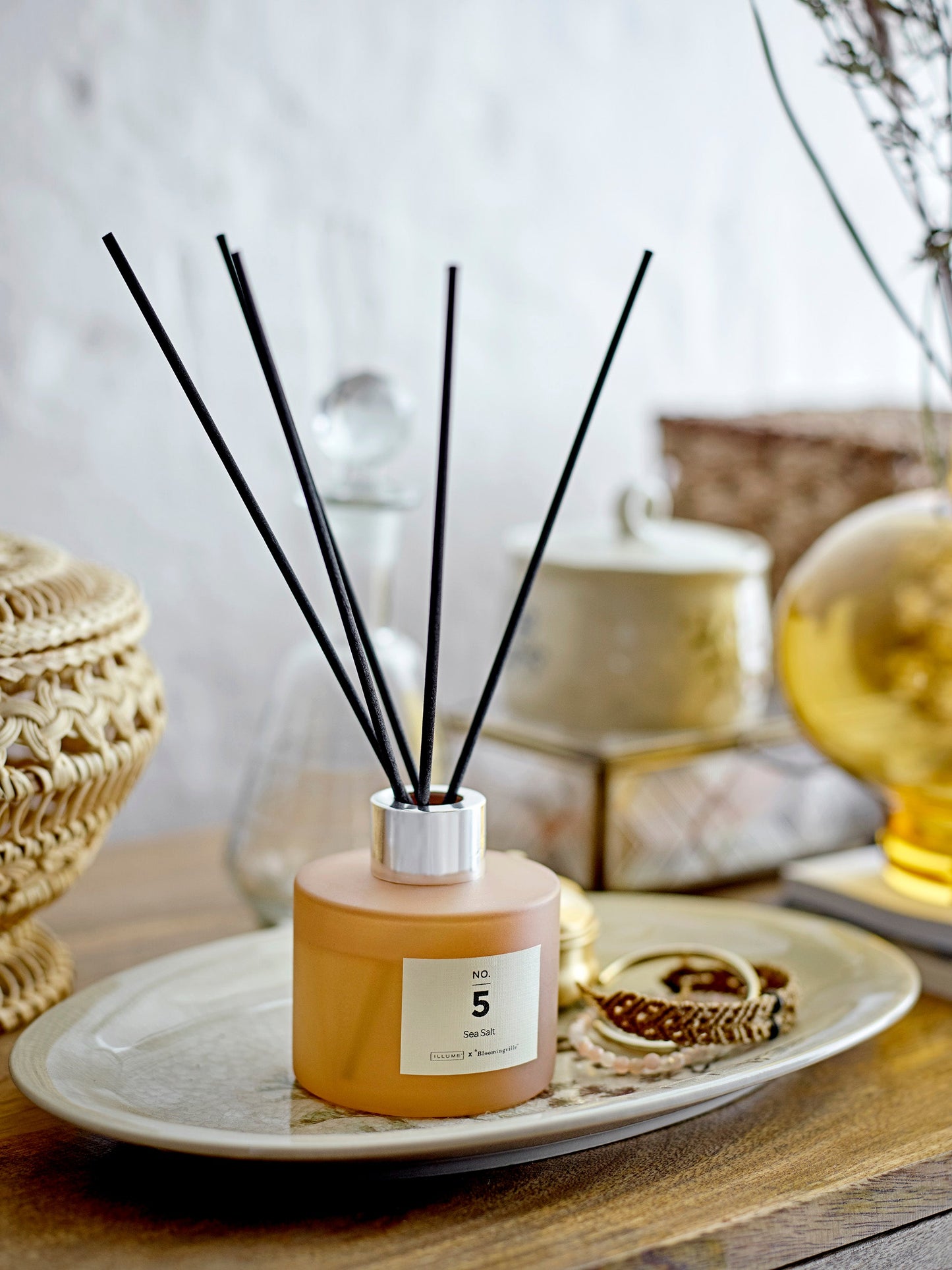 NO.5-Sea Salt Scent Diffuser,Brown, Scent Liquid